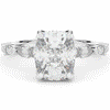 3.60CT.TW CUSHION LAB DIAMOND SOLITAIRE ENGAGEMENT RING - Nazarelle