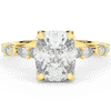 3.60CT.TW CUSHION LAB DIAMOND SOLITAIRE ENGAGEMENT RING - Nazarelle