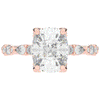3.60CT.TW CUSHION LAB DIAMOND SOLITAIRE ENGAGEMENT RING - Nazarelle