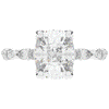 3.60CT.TW CUSHION LAB DIAMOND SOLITAIRE ENGAGEMENT RING - Nazarelle