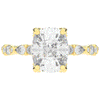 3.60CT.TW CUSHION LAB DIAMOND SOLITAIRE ENGAGEMENT RING - Nazarelle