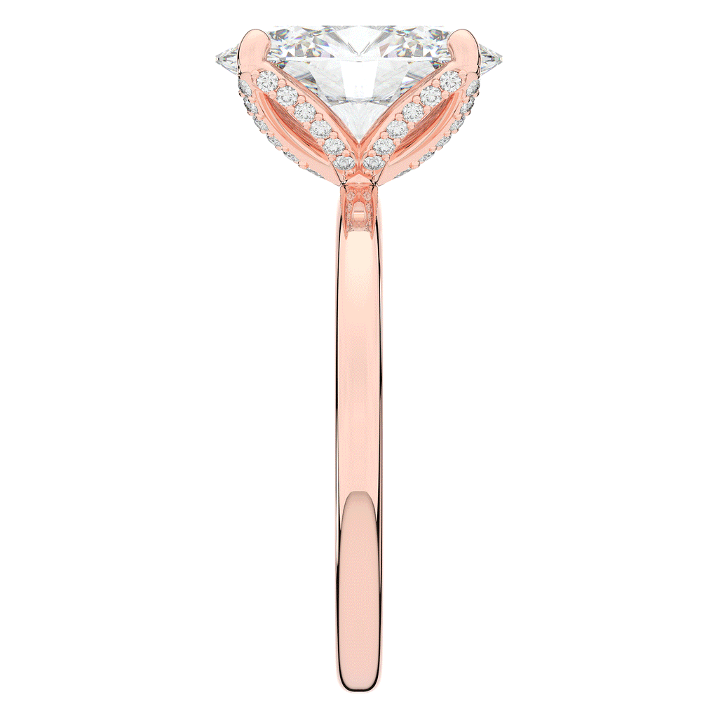 3.10CT.TW OVAL LAB DIAMOND ENGAGEMENT RING - Nazarelle