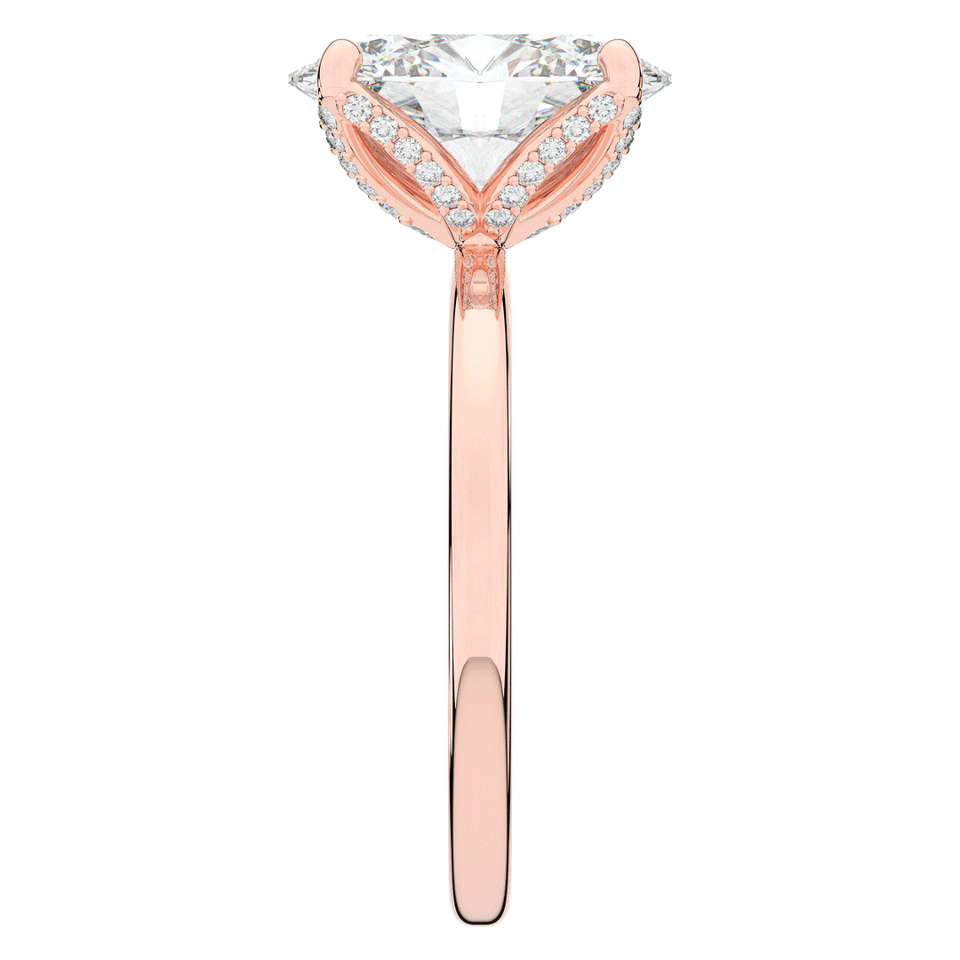 3.10CT.TW OVAL LAB DIAMOND ENGAGEMENT RING - Nazarelle