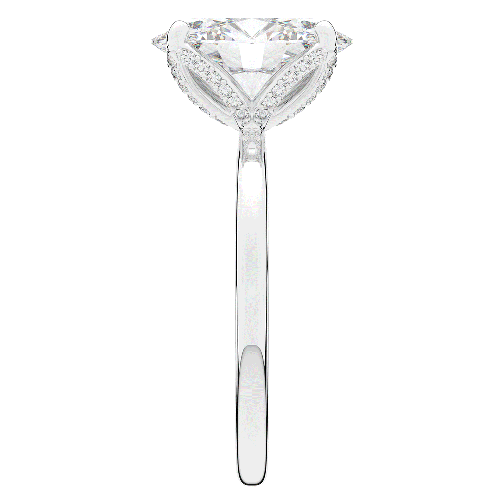3.10CT.TW OVAL LAB DIAMOND ENGAGEMENT RING - Nazarelle