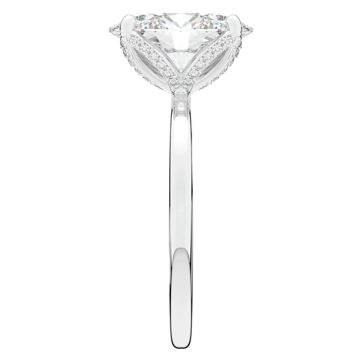 3.10CT.TW OVAL LAB DIAMOND ENGAGEMENT RING - Nazarelle