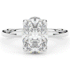 3.10CT.TW OVAL LAB DIAMOND ENGAGEMENT RING - Nazarelle
