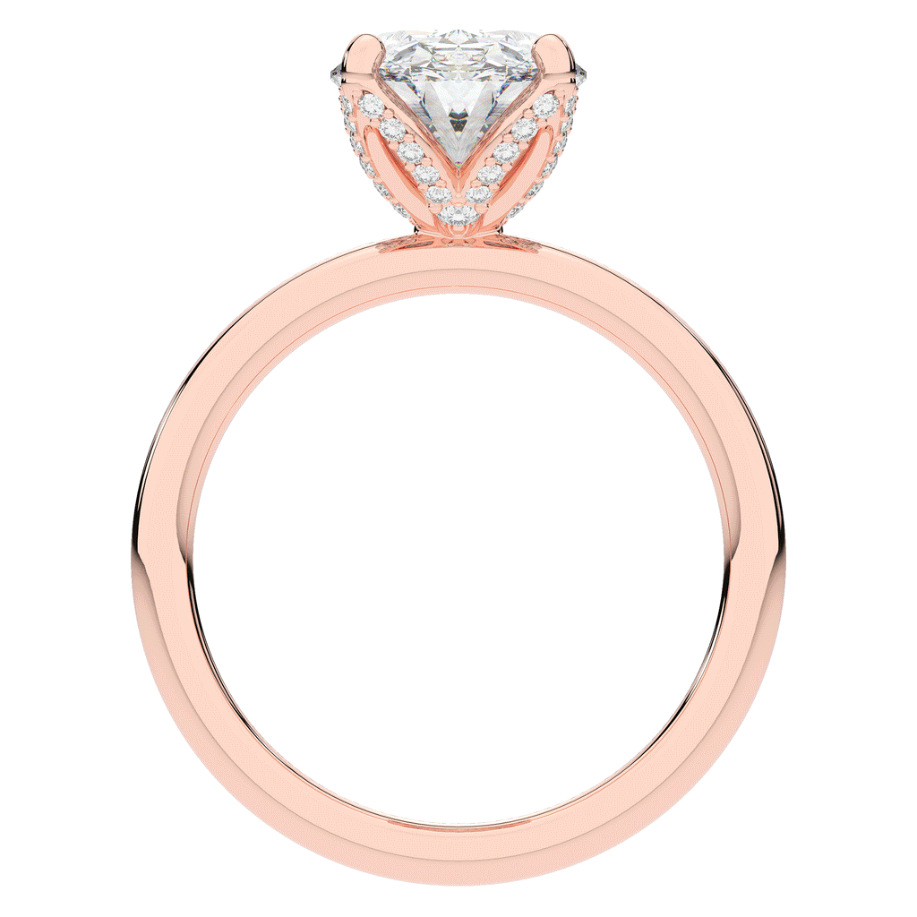 3.10CT.TW OVAL LAB DIAMOND ENGAGEMENT RING - Nazarelle