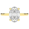 3.10CT.TW OVAL LAB DIAMOND ENGAGEMENT RING - Nazarelle