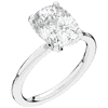 3.10CT.TW CUSHION LAB DIAMOND ENGAGEMENT RING - Nazarelle