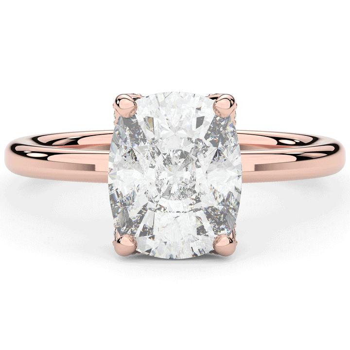 3.10CT.TW CUSHION LAB DIAMOND ENGAGEMENT RING - Nazarelle