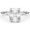 3.10CT.TW CUSHION LAB DIAMOND ENGAGEMENT RING - Nazarelle