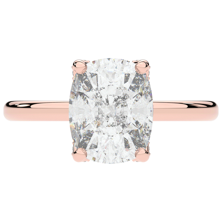 3.10CT.TW CUSHION LAB DIAMOND ENGAGEMENT RING - Nazarelle