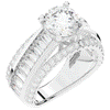 3.15CT.TW ROUND LAB DIAMOND ENGAGEMENT RING - Nazarelle