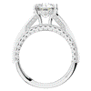 3.15CT.TW ROUND LAB DIAMOND ENGAGEMENT RING - Nazarelle