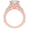 8.25CT.TW EMERALD CUT LAB DIAMOND HALO ENGAGEMENT RING - Nazarelle