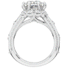 8.25CT.TW RADIANT LAB DIAMOND HALO ENGAGEMENT RING - Nazarelle