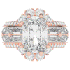 8.25CT.TW RADIANT LAB DIAMOND HALO ENGAGEMENT RING - Nazarelle