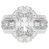 8.25CT.TW RADIANT LAB DIAMOND HALO ENGAGEMENT RING - Nazarelle