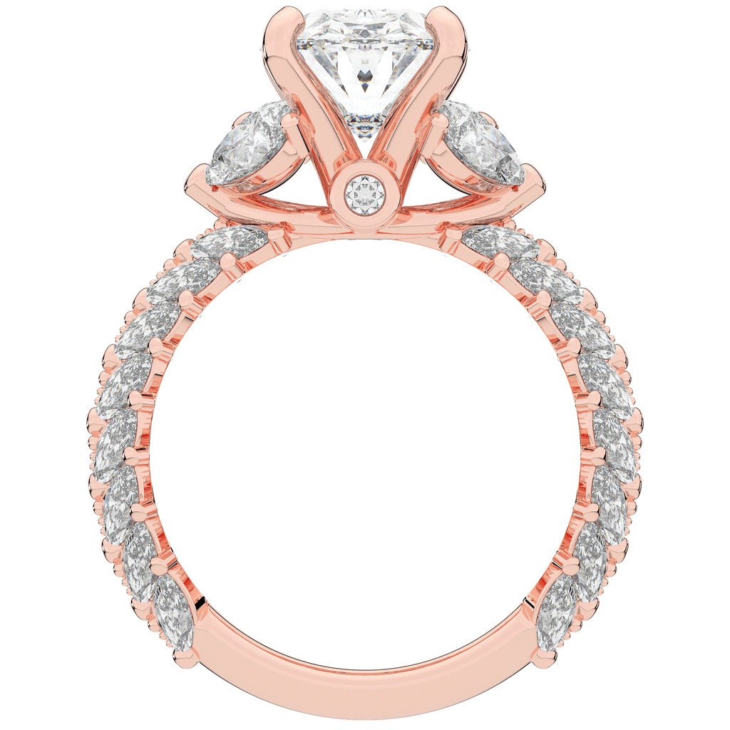 5.25CT.TW OVAL LAB DIAMOND HALO ENGAGEMENT RING - Nazarelle
