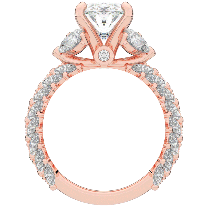 5.25CT.TW OVAL LAB DIAMOND HALO ENGAGEMENT RING - Nazarelle
