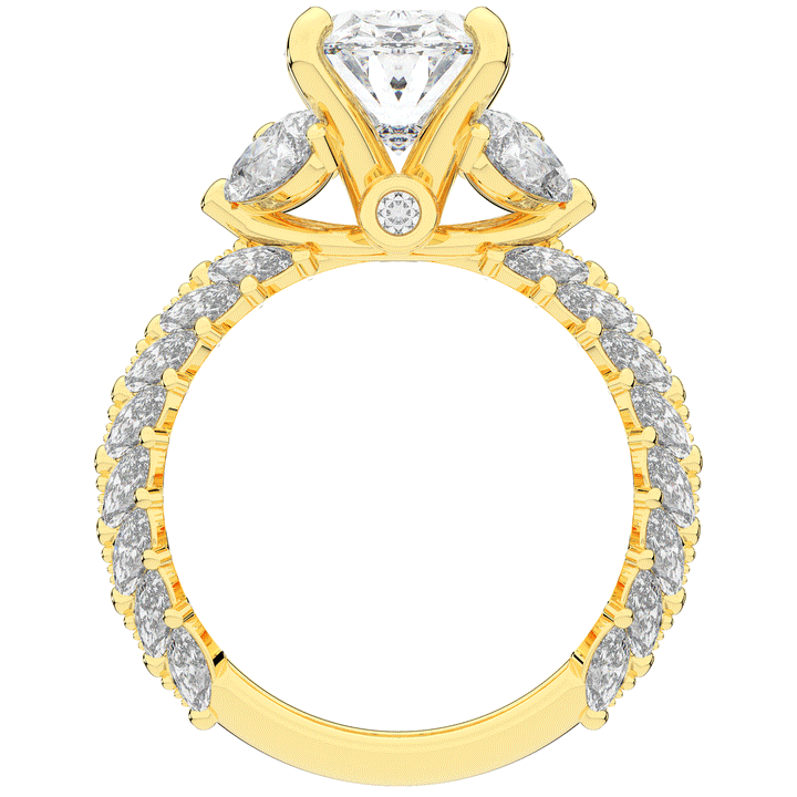 5.25CT.TW OVAL LAB DIAMOND HALO ENGAGEMENT RING - Nazarelle