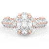 3.10CT.TW OVAL LAB DIAMOND HALO ENGAGEMENT RING - Nazarelle