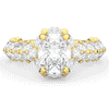 3.10CT.TW OVAL LAB DIAMOND HALO ENGAGEMENT RING - Nazarelle