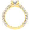 3.10CT.TW OVAL LAB DIAMOND HALO ENGAGEMENT RING - Nazarelle