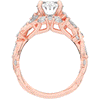 2.60CT.TW OVAL LAB DIAMOND STYLIZED VINE AND TREE BARK FINISH ENGAGEMENT RING - Nazarelle