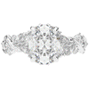 2.60CT.TW OVAL LAB DIAMOND STYLIZED VINE AND TREE BARK FINISH ENGAGEMENT RING - Nazarelle