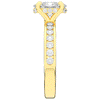 1.95CT.TW OVAL LAB DIAMOND UNDERHALO ENGAGEMENT RING - Nazarelle