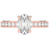 1.95CT.TW OVAL LAB DIAMOND UNDERHALO ENGAGEMENT RING - Nazarelle