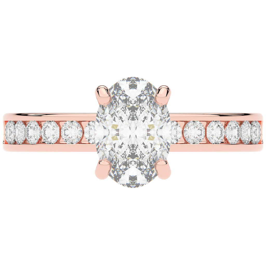 1.95CT.TW OVAL LAB DIAMOND UNDERHALO ENGAGEMENT RING - Nazarelle