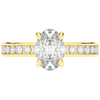 1.95CT.TW OVAL LAB DIAMOND UNDERHALO ENGAGEMENT RING - Nazarelle