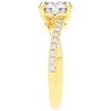 2.20CT.TW ROUND LAB DIAMOND TWISTBAND ENGAGEMENT RING - Nazarelle