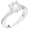 2.20CT.TW ROUND LAB DIAMOND TWISTBAND ENGAGEMENT RING - Nazarelle
