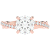 2.20CT.TW ROUND LAB DIAMOND TWISTBAND ENGAGEMENT RING - Nazarelle