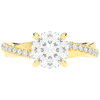 2.20CT.TW ROUND LAB DIAMOND TWISTBAND ENGAGEMENT RING - Nazarelle