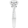 2.20CT.TW CUSHION LAB DIAMOND TWISTBAND ENGAGEMENT RING - Nazarelle