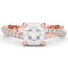 2.20CT.TW CUSHION LAB DIAMOND TWISTBAND ENGAGEMENT RING - Nazarelle