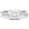 2.20CT.TW CUSHION LAB DIAMOND TWISTBAND ENGAGEMENT RING - Nazarelle