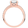 2.20CT.TW CUSHION LAB DIAMOND TWISTBAND ENGAGEMENT RING - Nazarelle