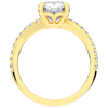 2.20CT.TW CUSHION LAB DIAMOND TWISTBAND ENGAGEMENT RING - Nazarelle