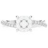 2.20CT.TW CUSHION LAB DIAMOND TWISTBAND ENGAGEMENT RING - Nazarelle