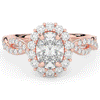1.75CT.TW OVAL LAB DIAMOND HALO TWIST BAND ENGAGEMENT RING - Nazarelle
