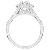 1.75CT.TW OVAL LAB DIAMOND HALO TWIST BAND ENGAGEMENT RING - Nazarelle