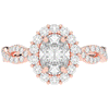 1.75CT.TW OVAL LAB DIAMOND HALO TWIST BAND ENGAGEMENT RING - Nazarelle
