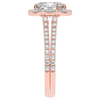 2.30CT.TW OVAL LAB DIAMOND HALO SPLIT SHANK ENGAGEMENT RING - Nazarelle