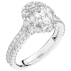 2.30CT.TW OVAL LAB DIAMOND HALO SPLIT SHANK ENGAGEMENT RING - Nazarelle