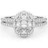 2.30CT.TW OVAL LAB DIAMOND HALO SPLIT SHANK ENGAGEMENT RING - Nazarelle
